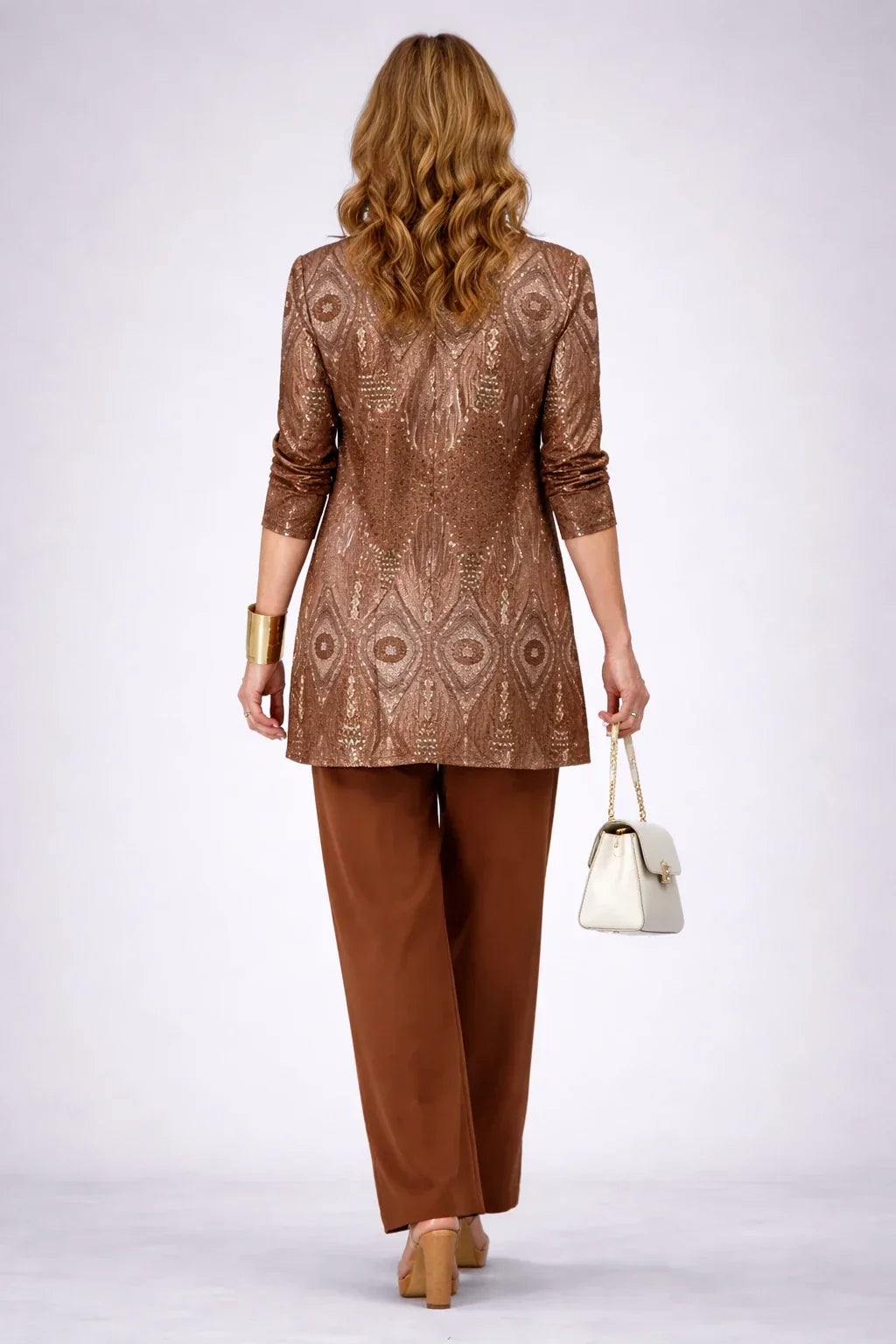 Davina | Rust Paisley Three-Piece Set