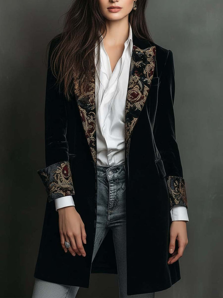 Brigitte | Getailleerde Blazer met Barokprint