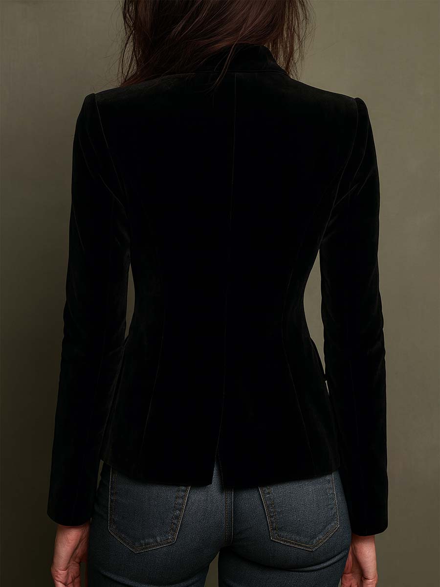 Danielle | Embroidered Blazer with Floral Print