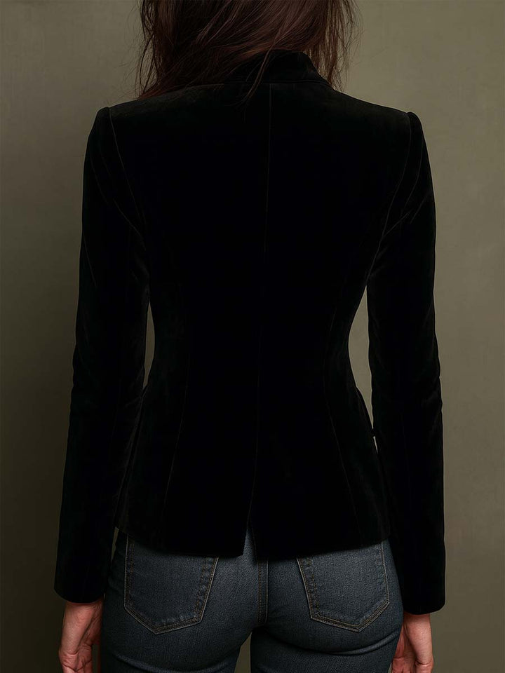 Danielle | Embroidered Blazer with Floral Print