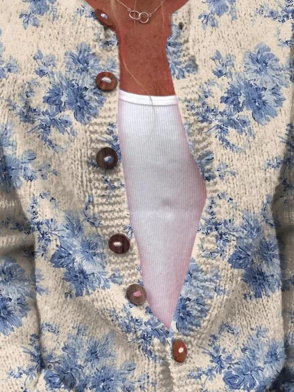Tilly™ | Vintage Knit Cardigan Sweater
