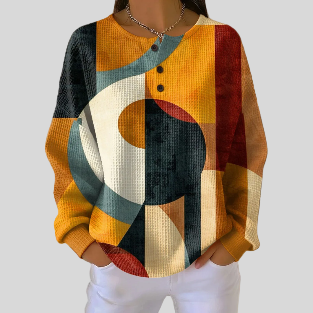 Anouk | Sweater met geometrisch patroon