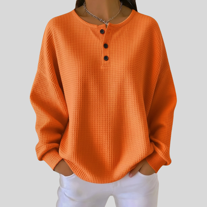 Riet | Casual henley sweater