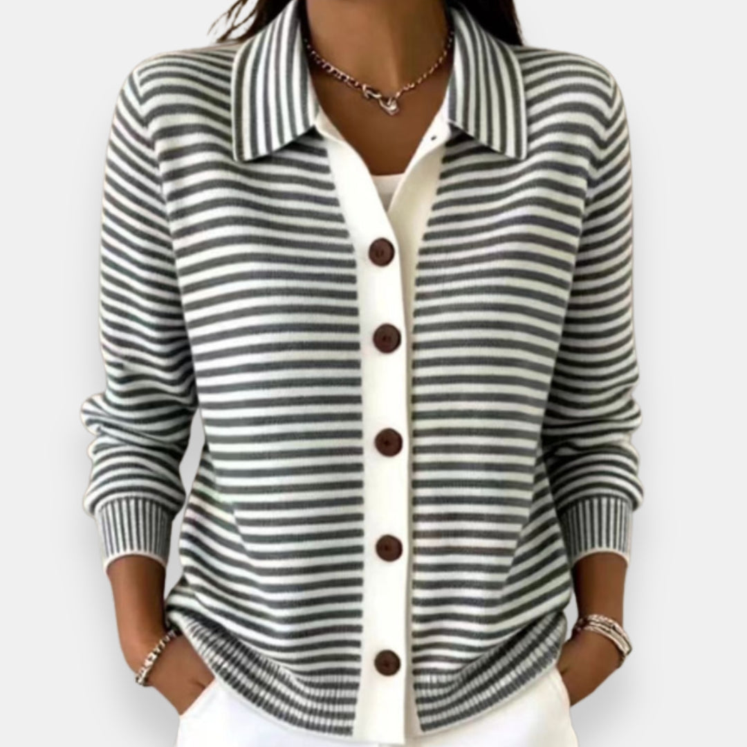 Wilma | Gestreept Knoopvest