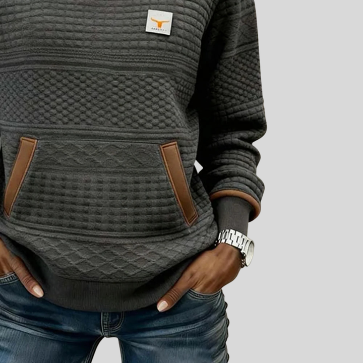 Marloes | Colorblock sweater met ronde hals