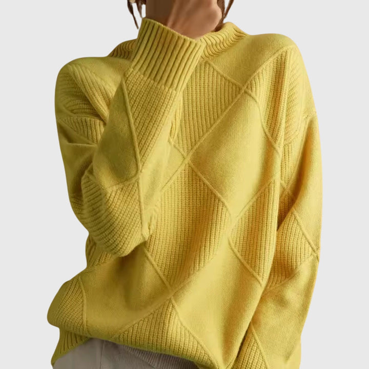 Annelise™ | Diamond-Knit Turtleneck