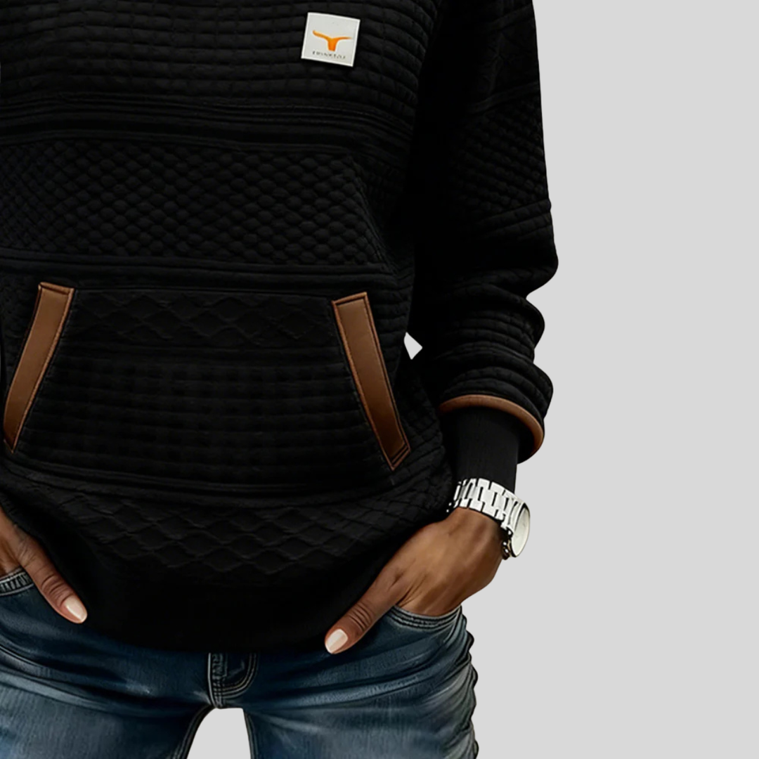 Marloes | Colorblock sweater met ronde hals