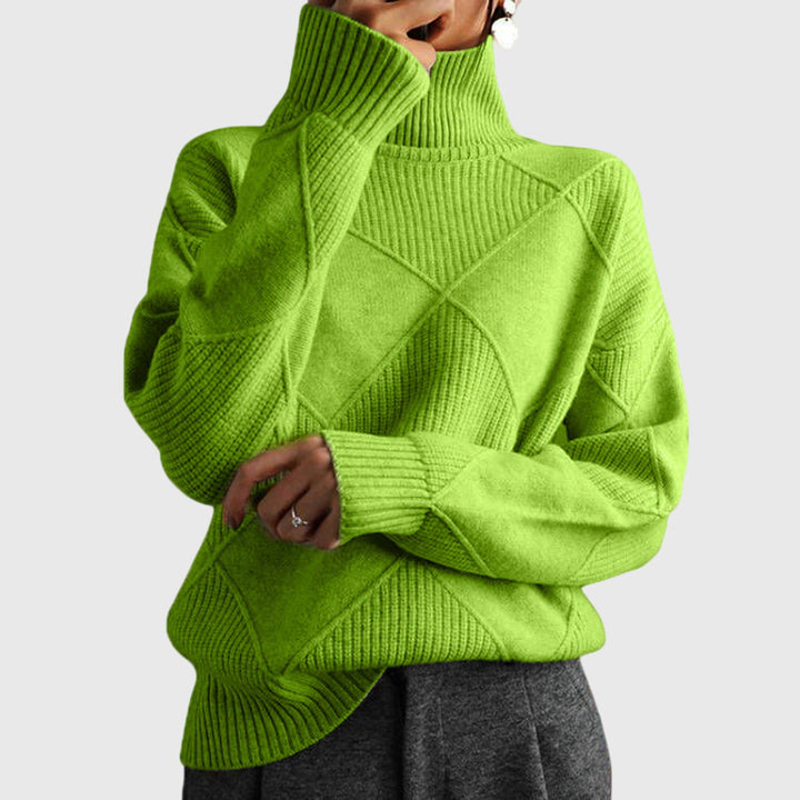 Annelise™ | Diamond-Knit Turtleneck