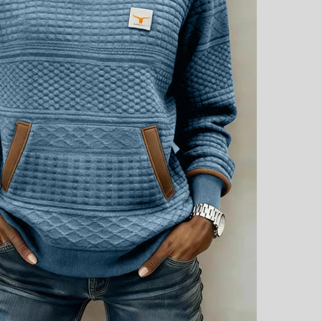 Marloes | Colorblock sweater met ronde hals