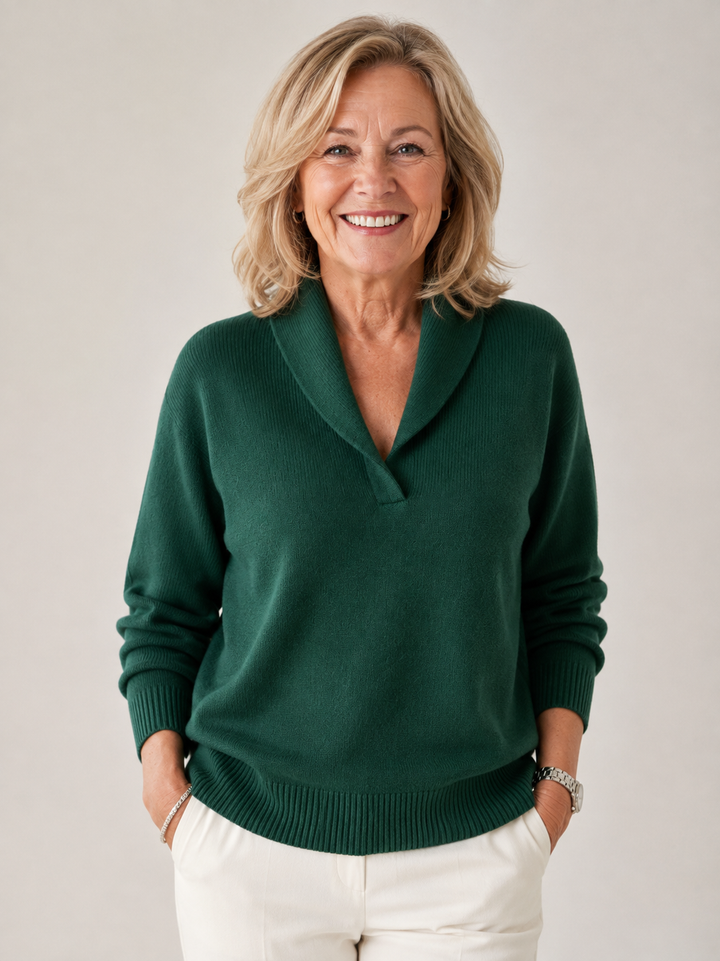 Annemarie™ | Soft V-Neck Jumper for Women