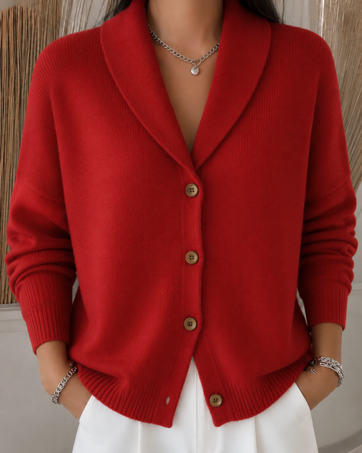 Sylvie | Button Collar Cardigan