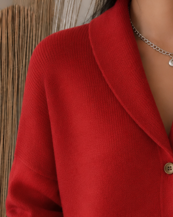 Sylvie | Button Collar Cardigan