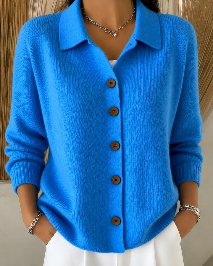 Sylvie | Button Collar Cardigan