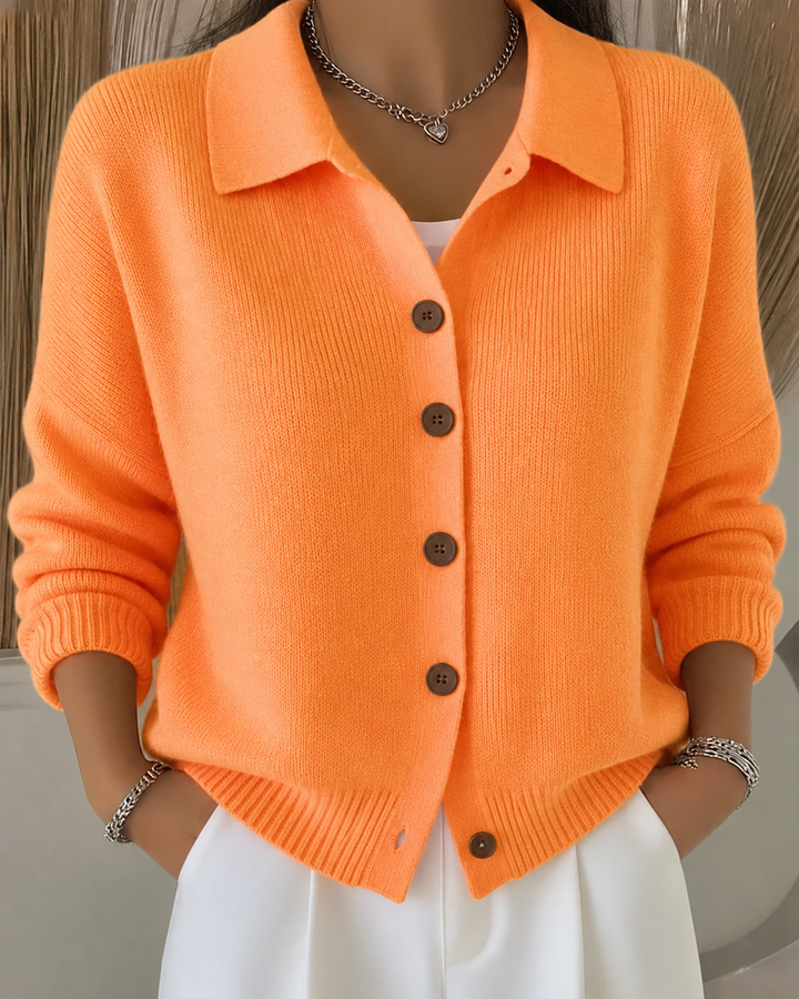 Sylvie | Button Collar Cardigan