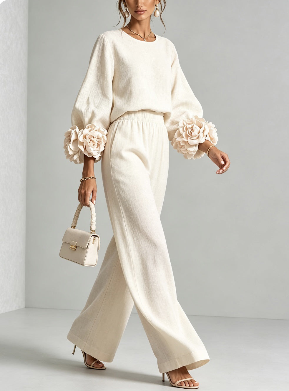 ROSALI | FLORAL CUFF TWO-PIECE SET