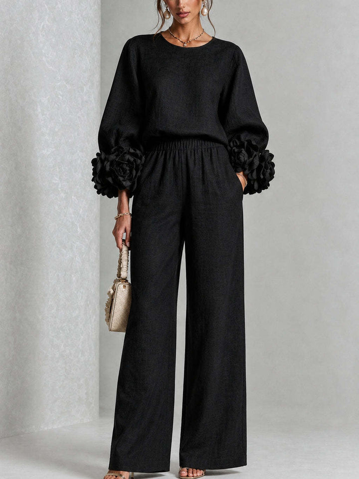 ROSALI | FLORAL CUFF TWO-PIECE SET