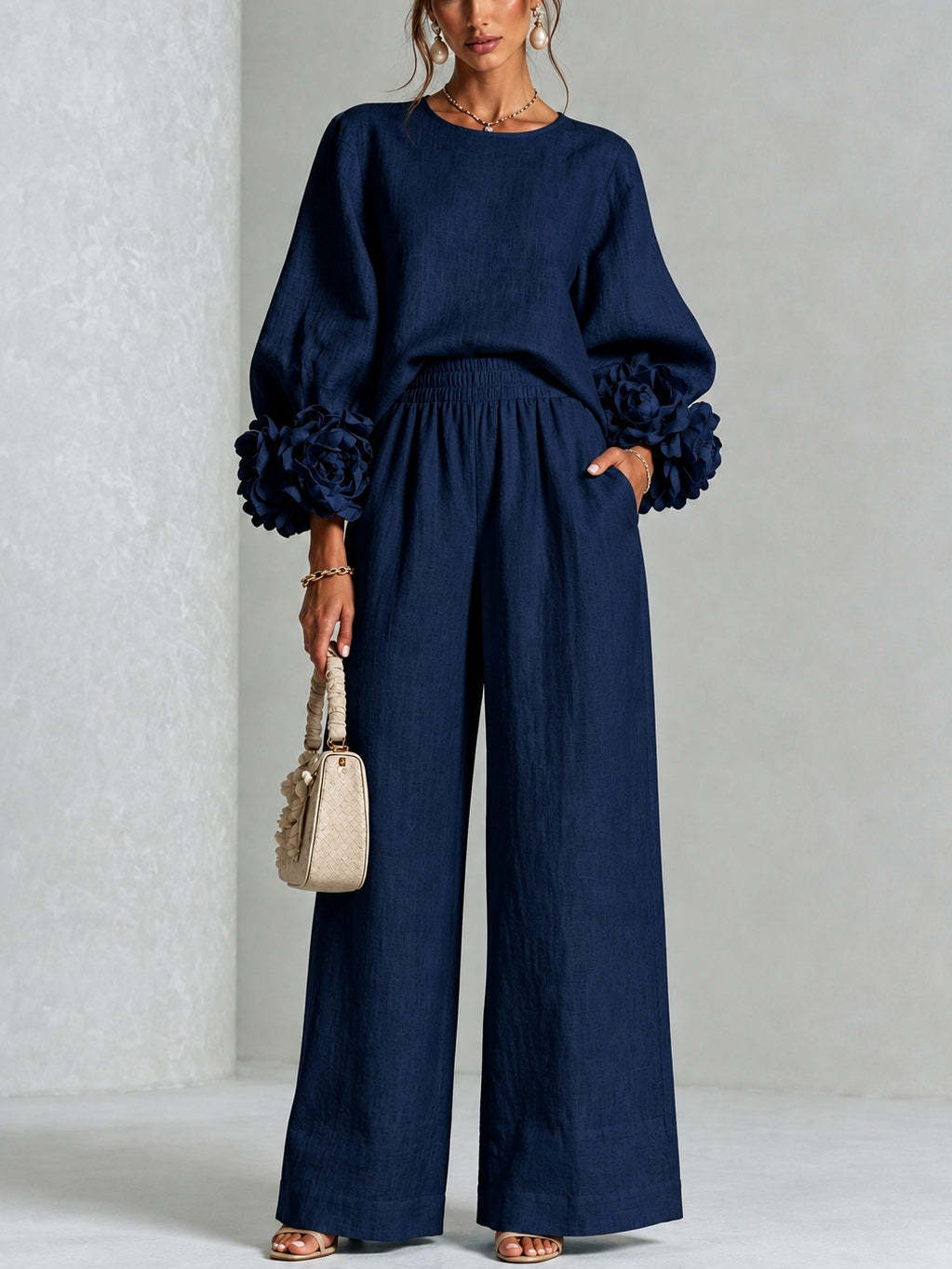 ROSALI | FLORAL CUFF TWO-PIECE SET