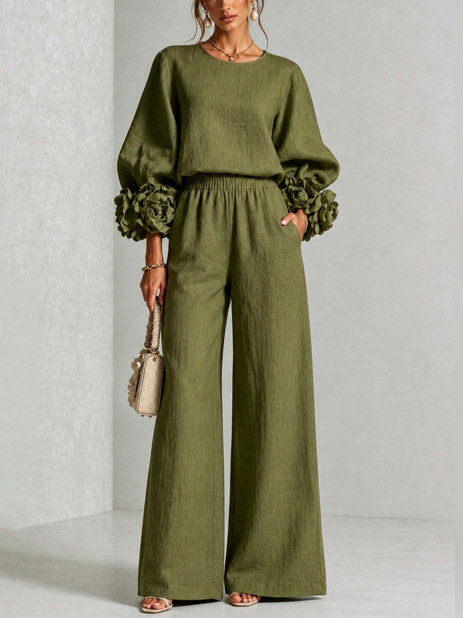 ROSALI | FLORAL CUFF TWO-PIECE SET