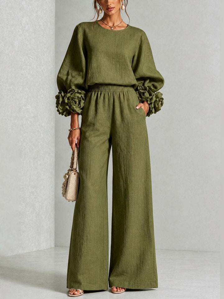 ROSALI | FLORAL CUFF TWO-PIECE SET