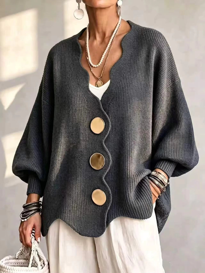 Madison | Loose Button Knit Cardigan