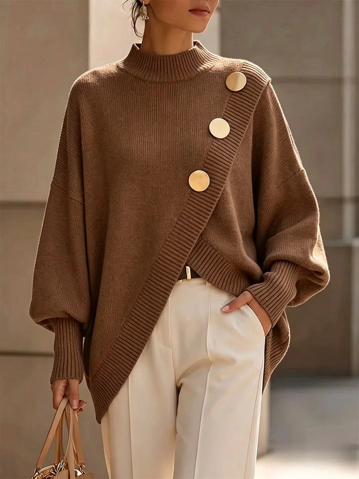 Amelia | Button Detail Knit Sweater