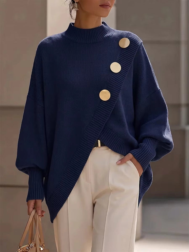 Amelia | Button Detail Knit Sweater