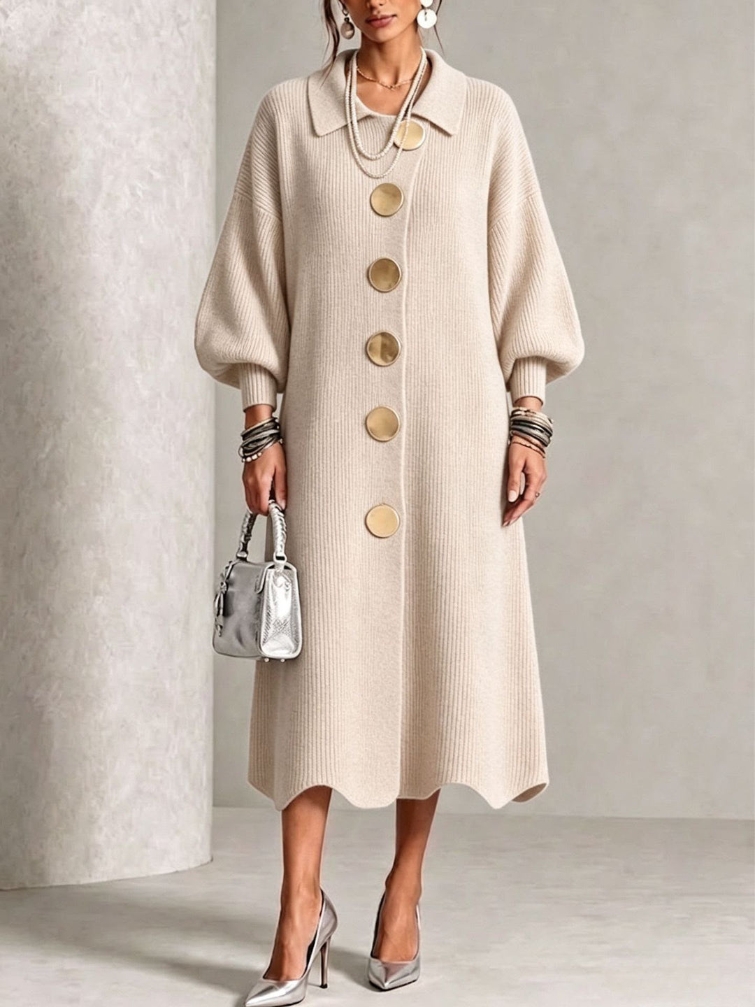 Sienna | Long Sleeve Button-Down Dress