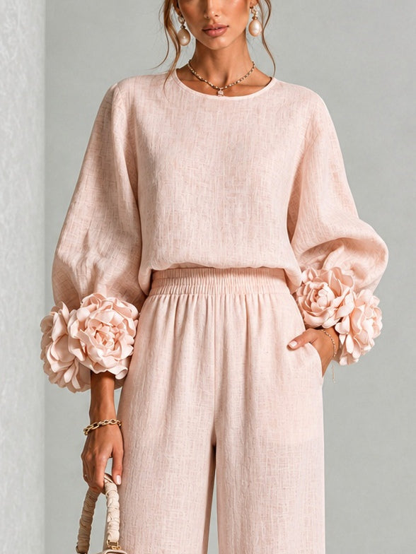 ROSALI | FLORAL CUFF TWO-PIECE SET