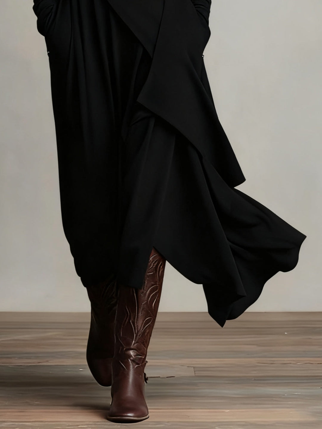 Arielle | Vintage Asymmetric Cowl Neck Dress
