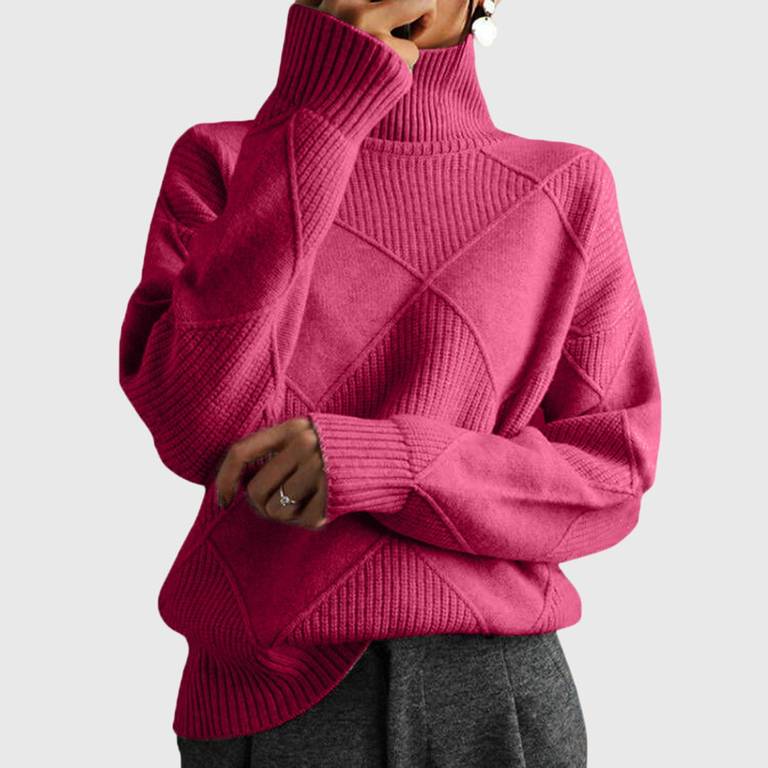 Annelise™ | Diamond-Knit Turtleneck
