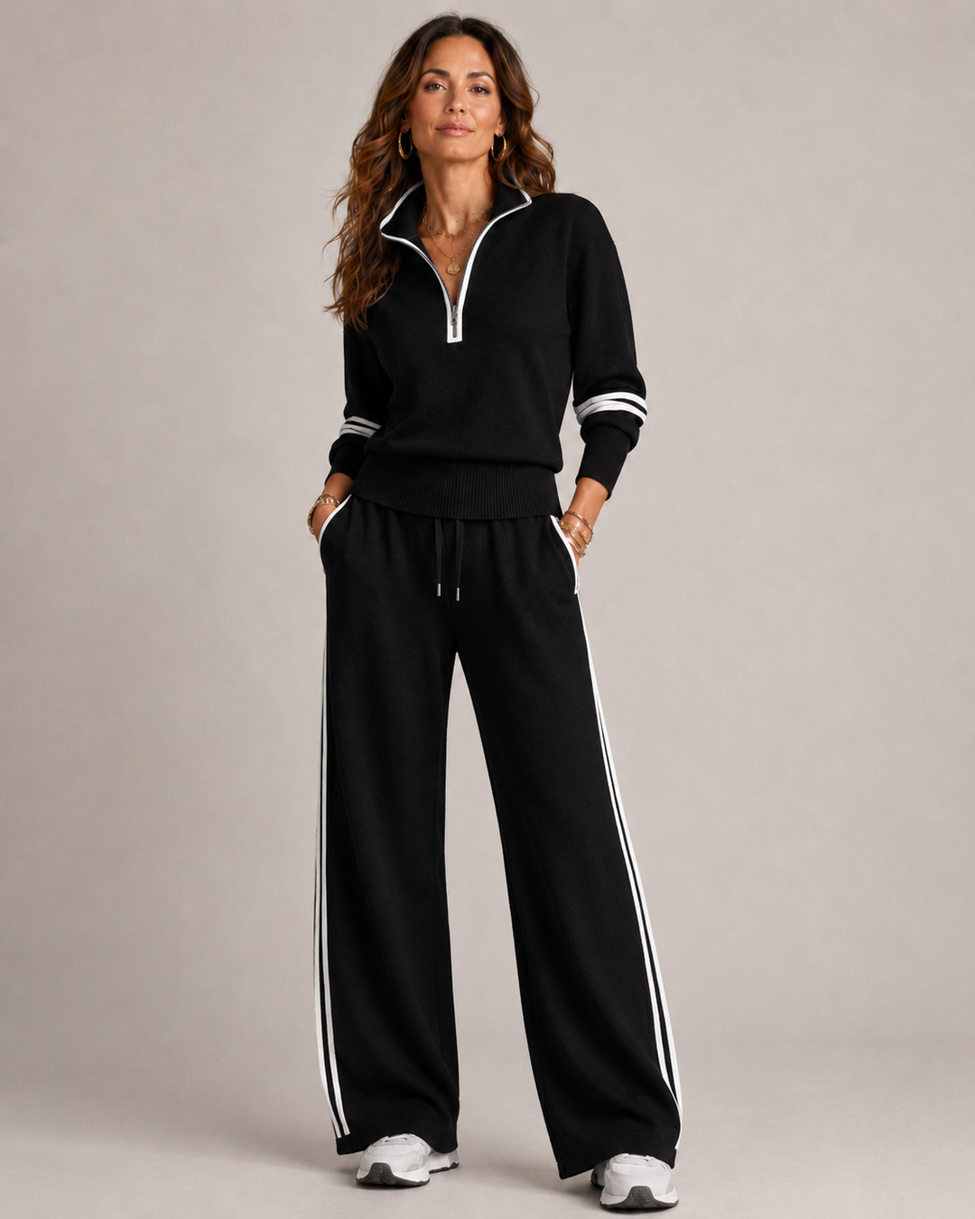 Liesbeth | Zip Sweater Set