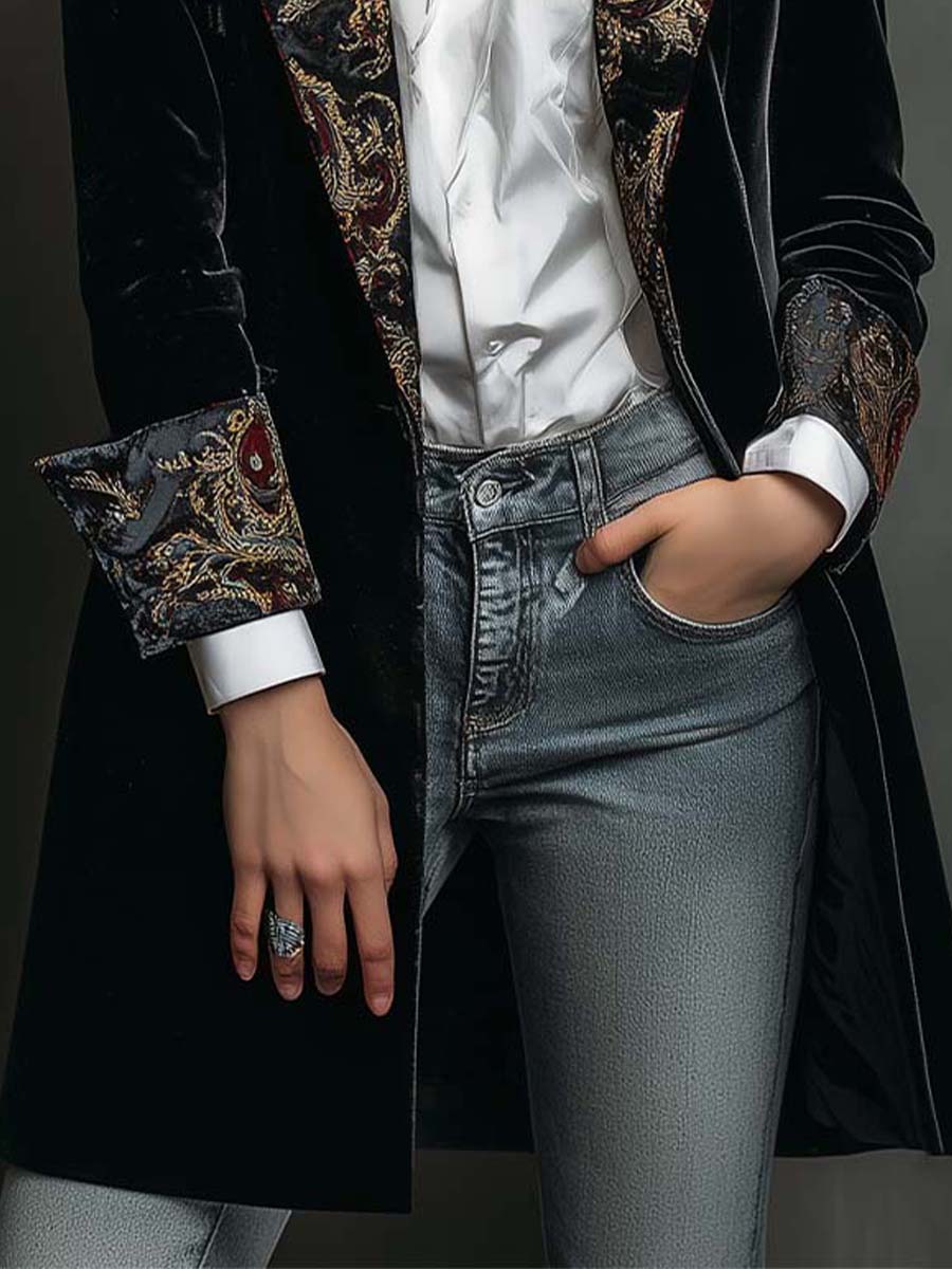 Brigitte | Getailleerde Blazer met Barokprint
