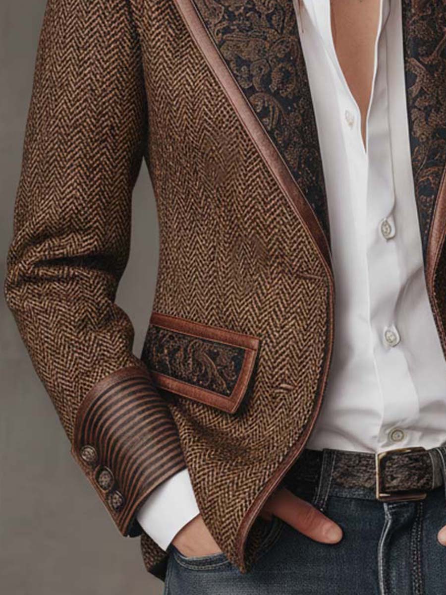 Patricia | Blazer met Visgraat Paneeldetail