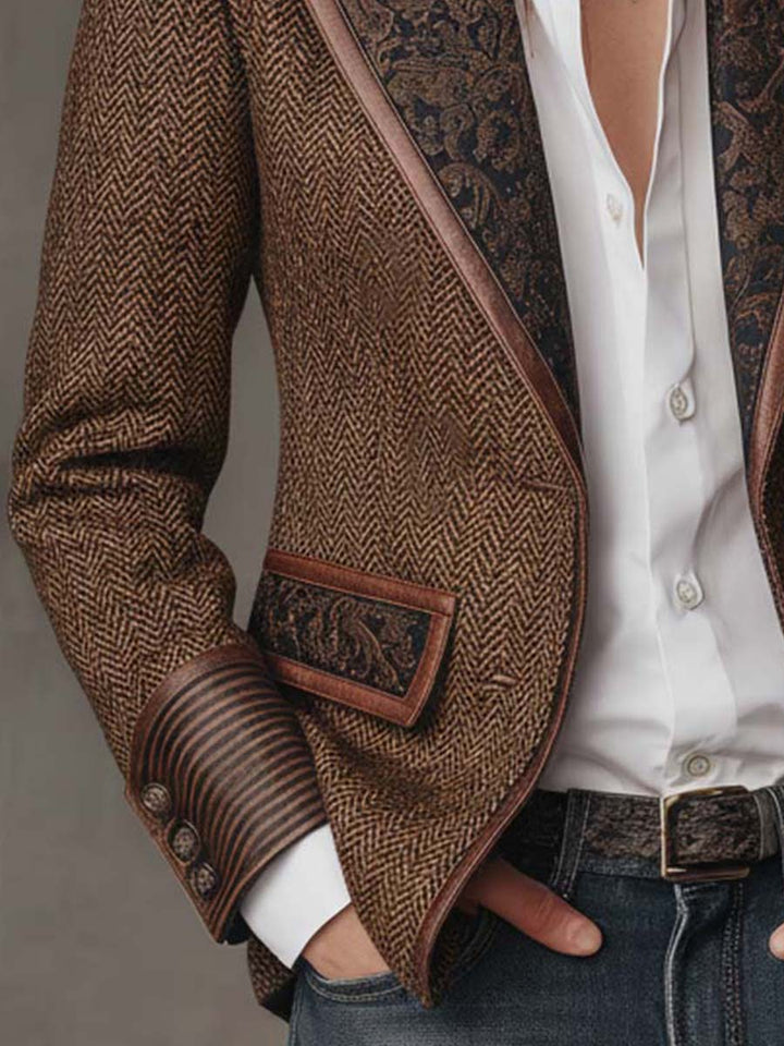 Patricia | Blazer met Visgraat Paneeldetail
