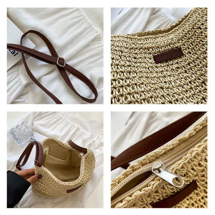 Tasha | Straw Shoulder Bag