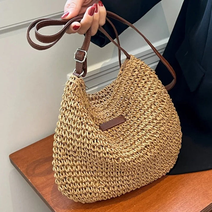 Tasha | Straw Shoulder Bag