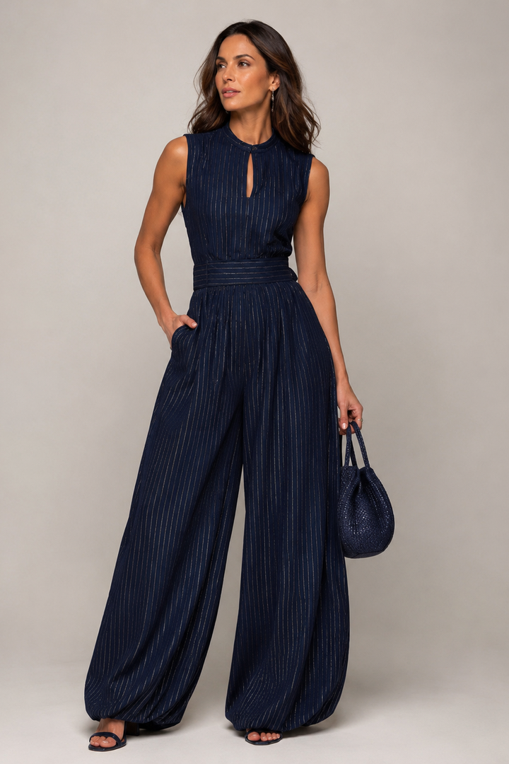 Saskia | Sleeveless Wide-Leg Jumpsuit