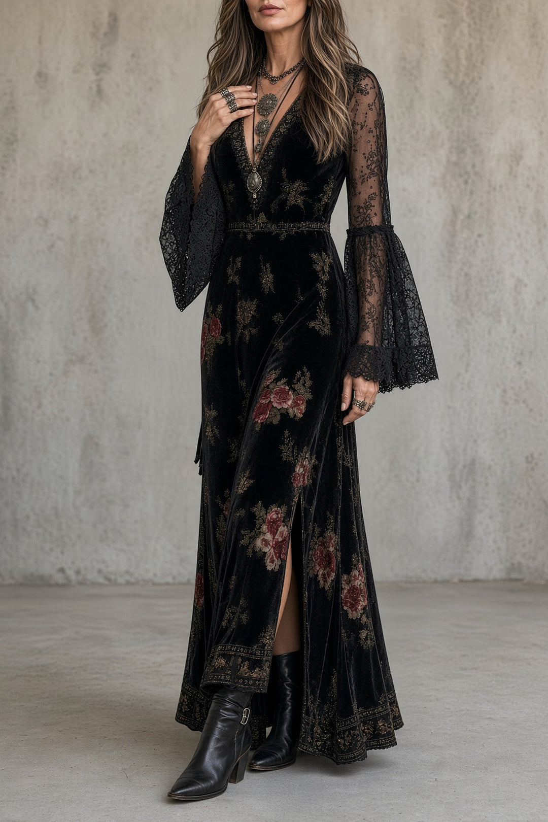 Natalie | Velvet Dress