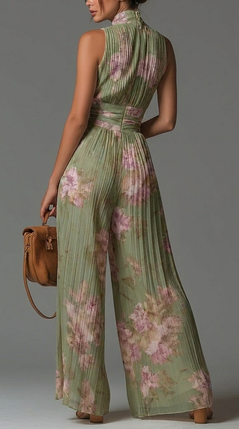 Willemien | Gebloemde chiffon jumpsuit