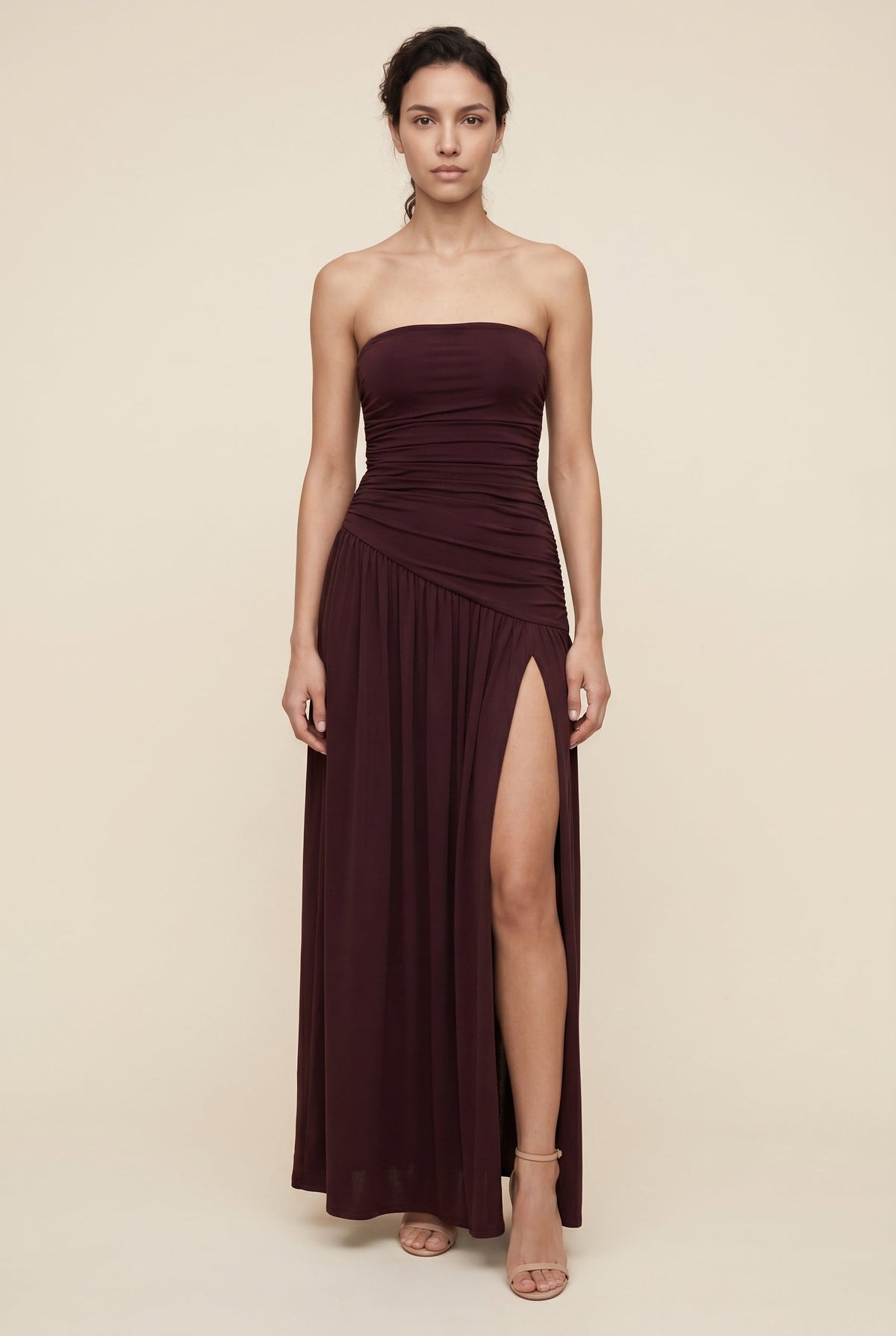 Maroon Maxi Dress