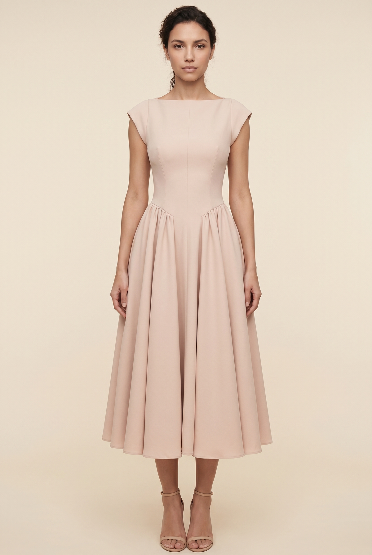 Camille Elegance Midi Dress