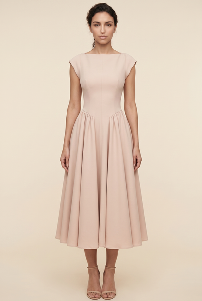 Camille Elegance Midi Dress