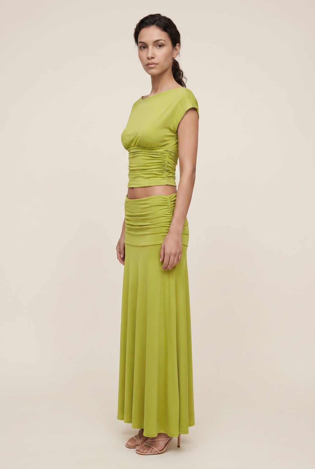 Lora Ruched Maxi Set