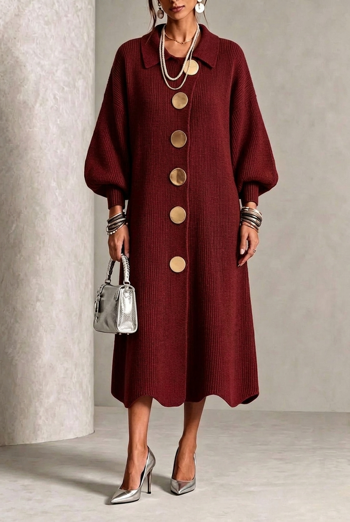Sienna | Long Sleeve Button-Down Dress