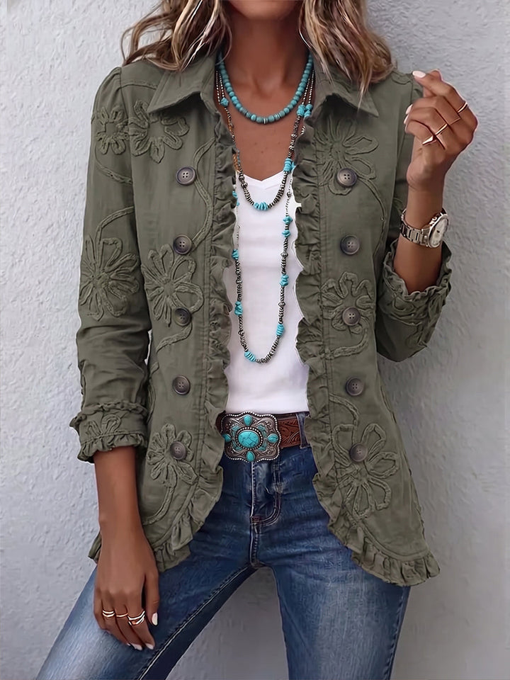Sabine | Ruffled Floral Jacket