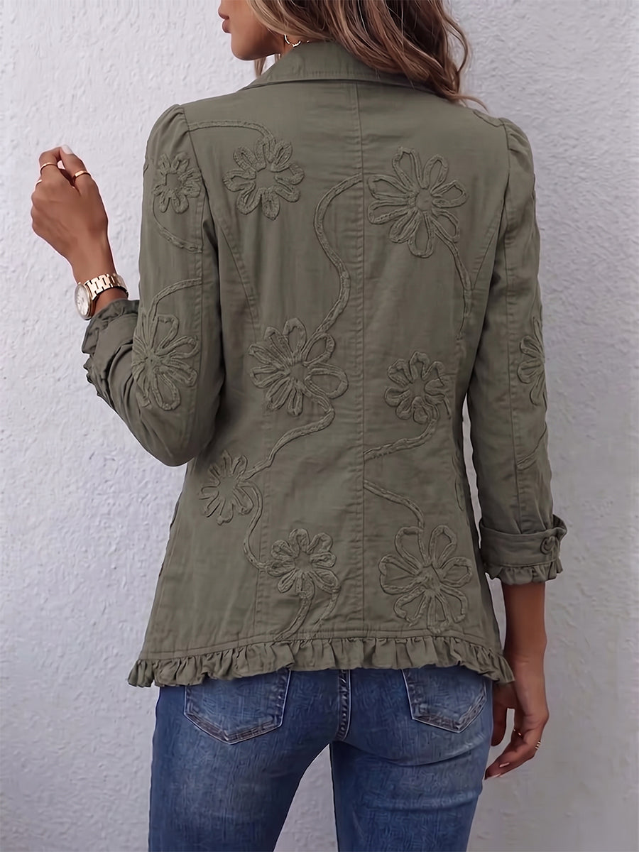 Sabine | Ruffled Floral Jacket