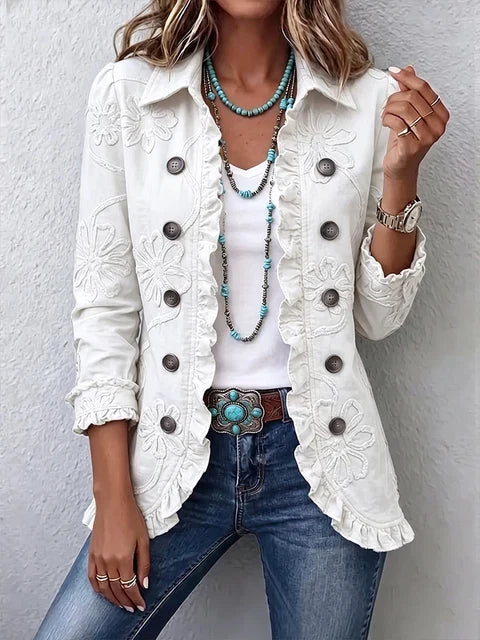 Sabine | Ruffled Floral Jacket