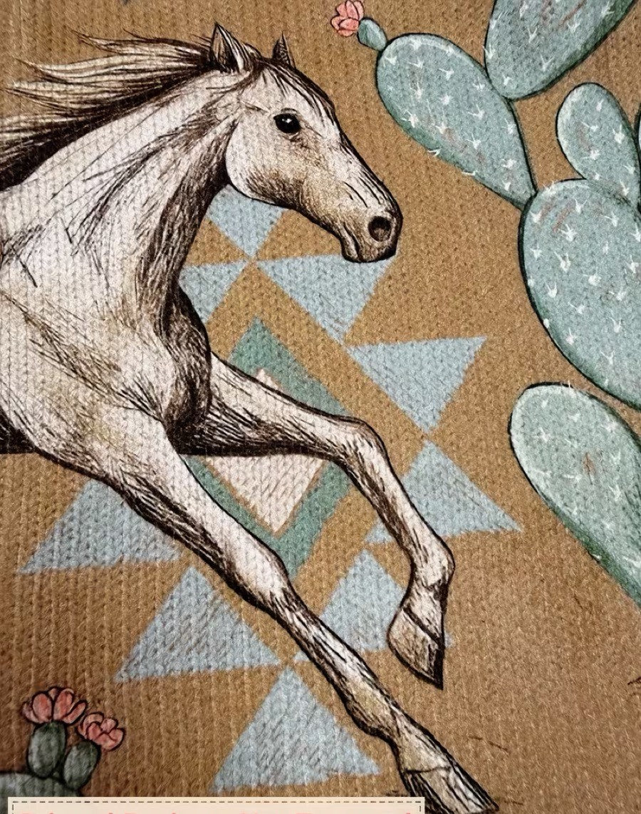 Anja | Vest met westernprint