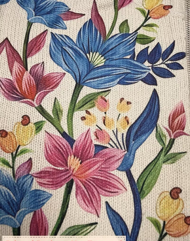 Tessa | Gebloemd vest met rits