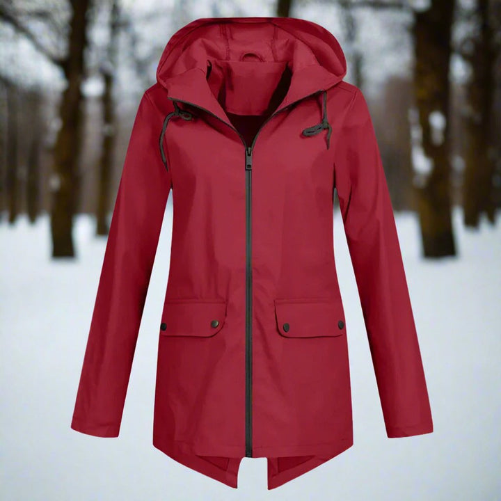 Lorraine | Hooded Waterproof Longline Rain Jacket